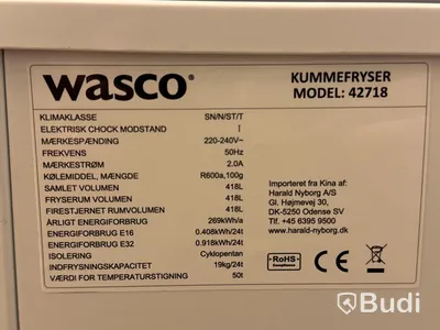 Frysbox Wasco 42718 | 418 L | 142x75x82 cm