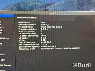 iMac Apple 27 tum, sent 2012, 8 GB RAM