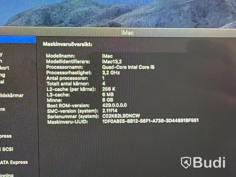 iMac Apple 27 tum, sent 2012, 8 GB RAM