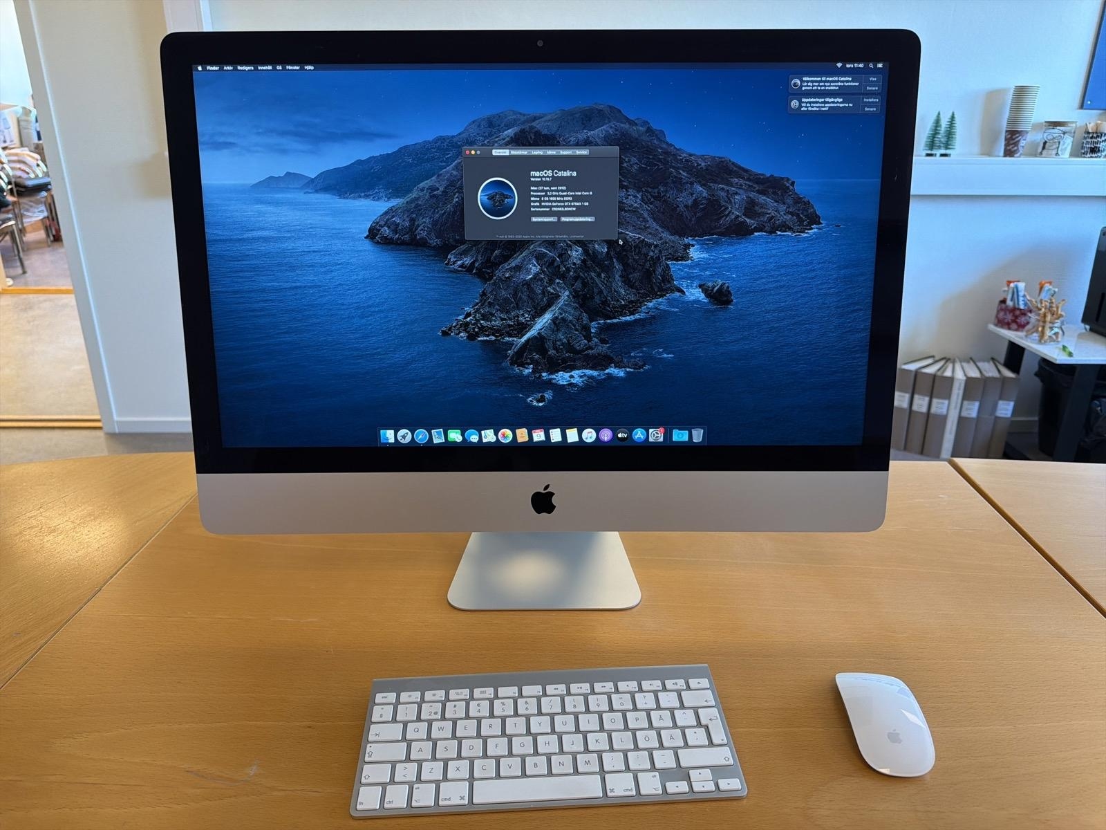 iMac Apple 27 tum, sent 2012, 8 GB RAM