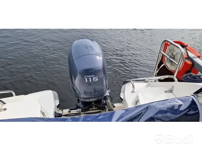 Flipper 630 OC with Yamaha 115 hp 4-stroke engine, 2002, with unbraked trailer