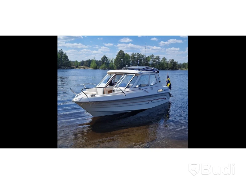 Flipper 630 OC with Yamaha 115 hp 4-stroke engine, 2002, with unbraked trailer