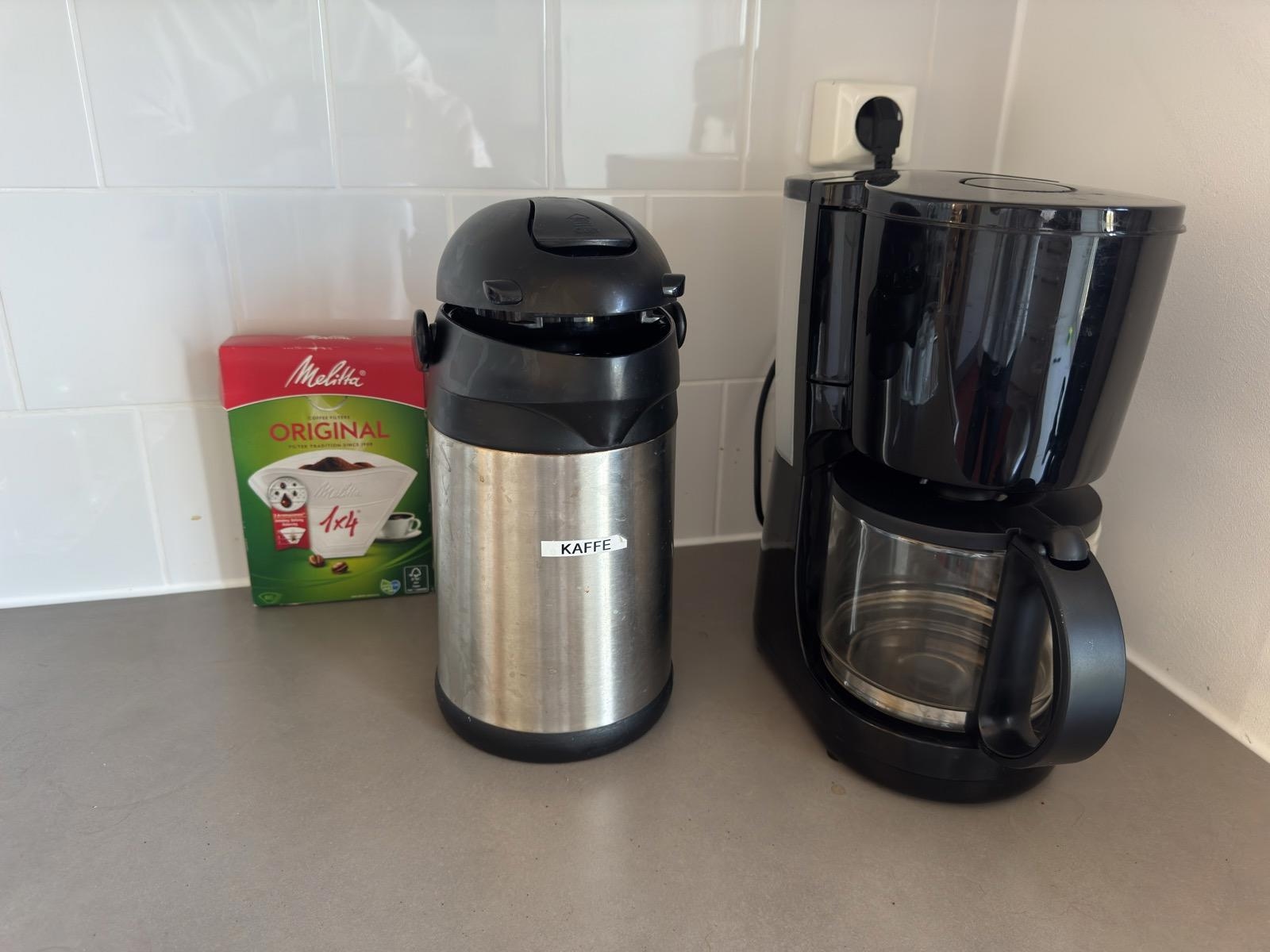 Kaffebryggare inkl. Pumptermos