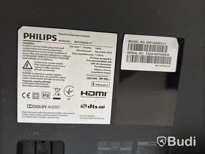 TV Philips, 50PUS6503/12, 50-tum 4K