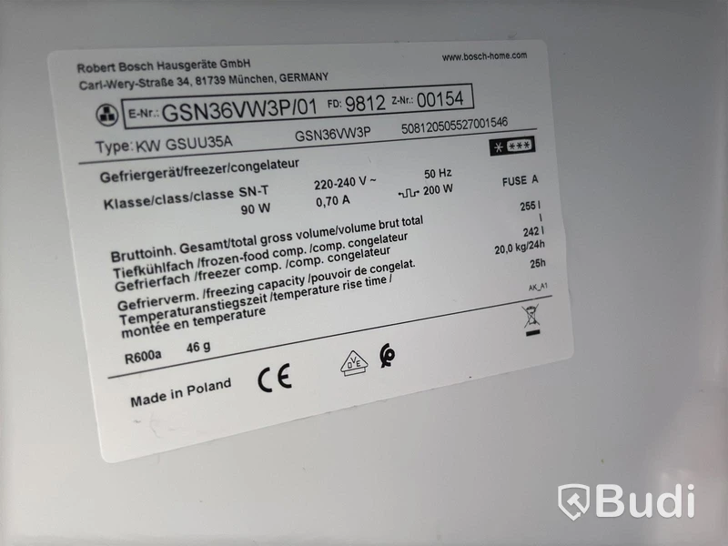 Frys Bosch GSN36VW3P/01