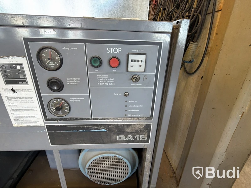 Atlas Copco GA 15 Air Compressor, Defective
