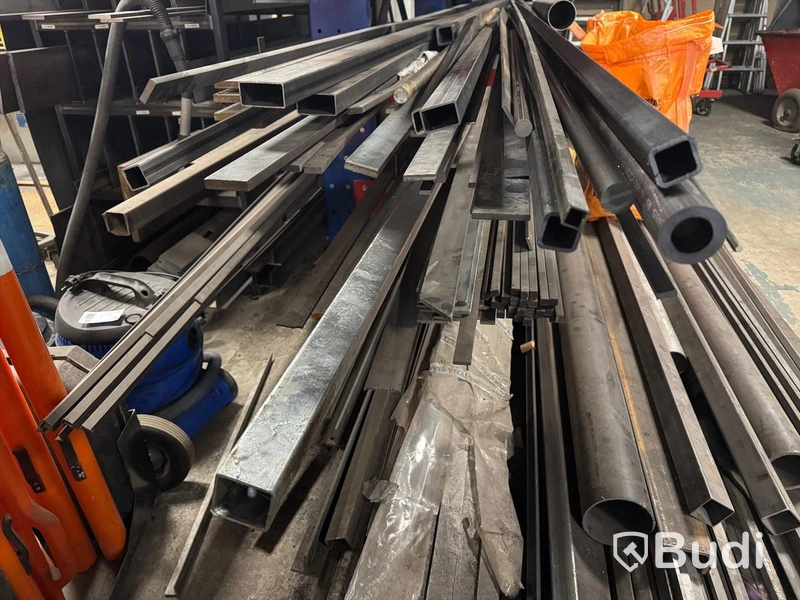 Large lot of steel profiles including storage racking