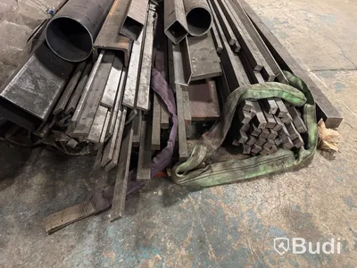 Large lot of steel profiles including storage racking