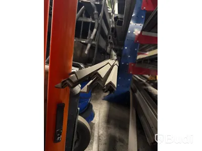 Large lot of steel profiles including storage racking