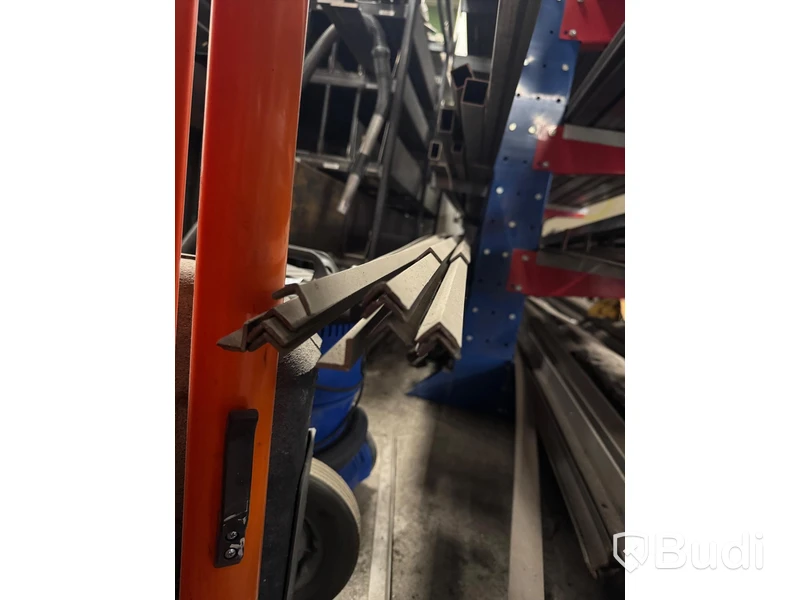 Large lot of steel profiles including storage racking