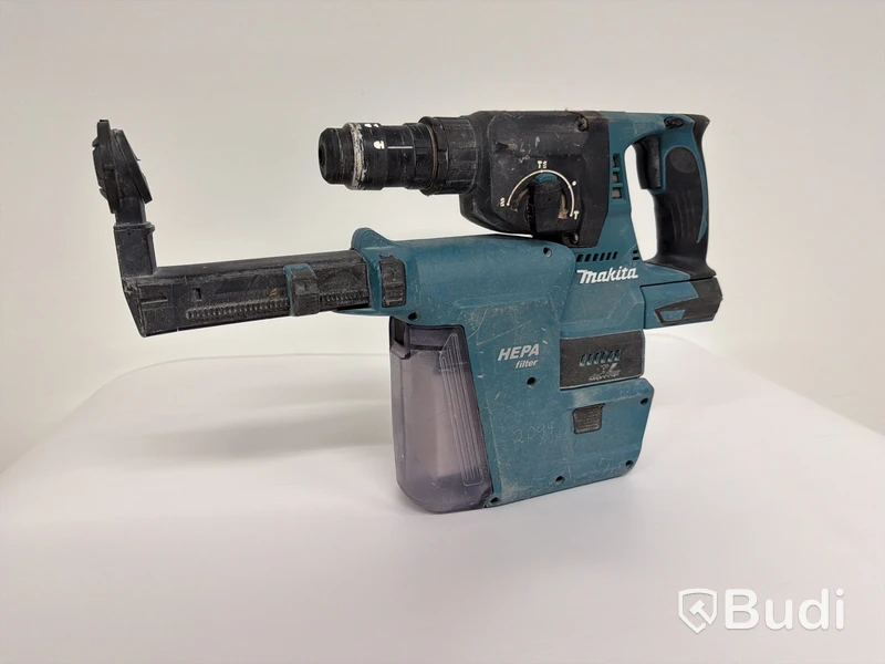 Batteriedriven borrhammare Makita DHR243, 18V, dammsamlare