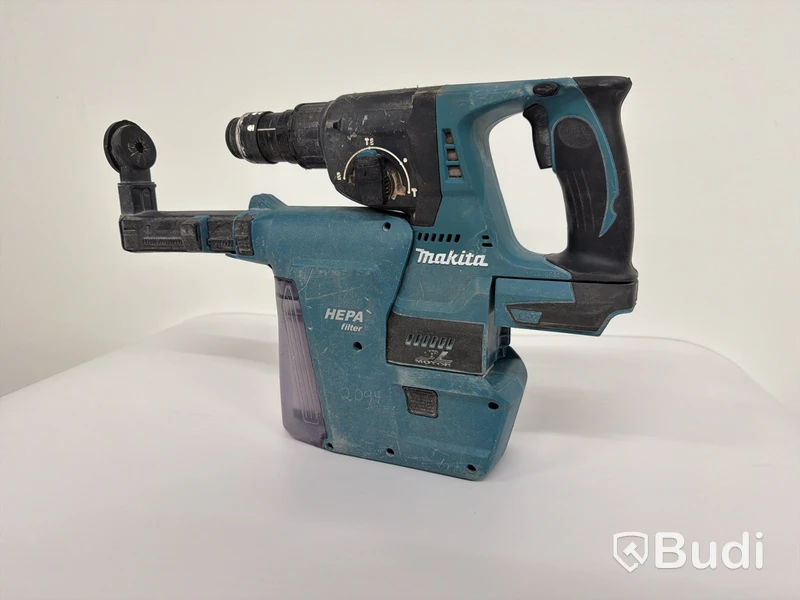 Batteriedriven borrhammare Makita DHR243, 18V, dammsamlare