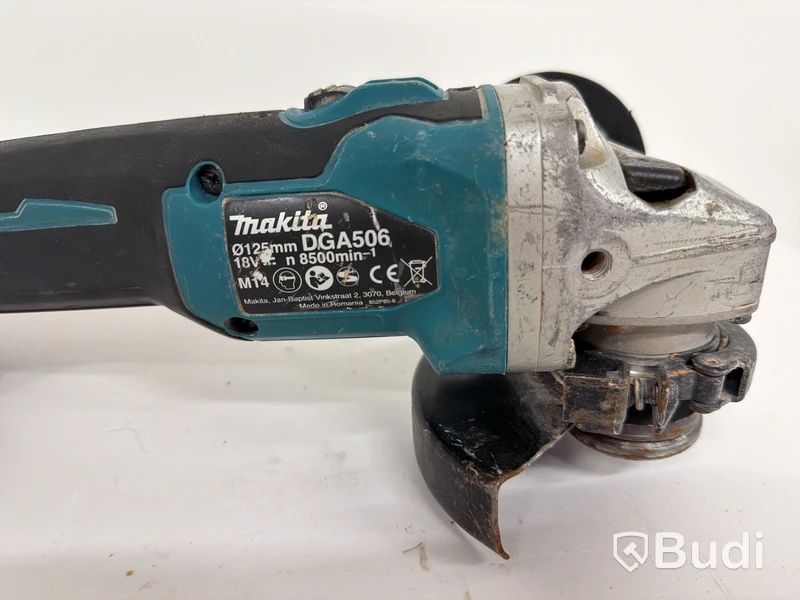Batteridriven vinkelslip Makita DGA506, 18V, Ø125 mm