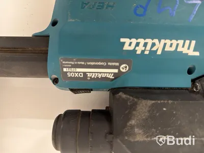 Batteridriven borrhammare Makita DHR182, 18V, Dammsamlare Makita DX05