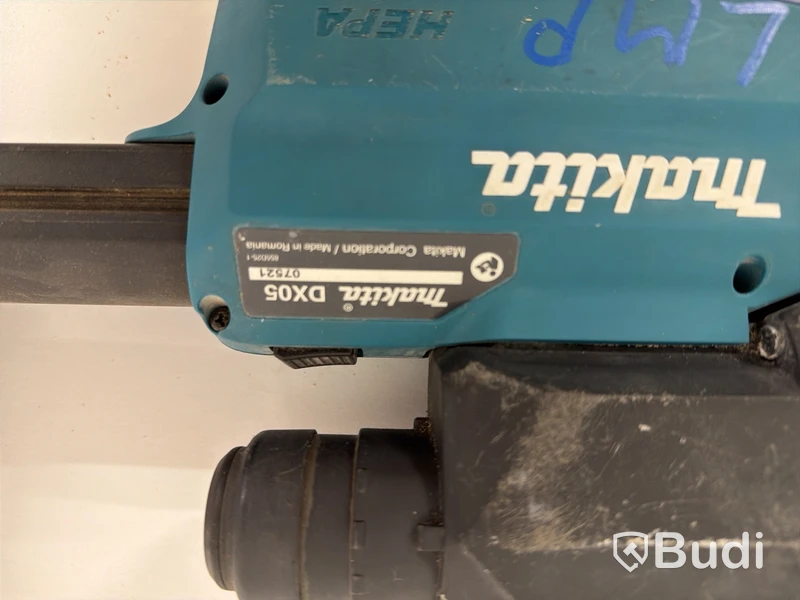 Batteridriven borrhammare Makita DHR182, 18V, Dammsamlare Makita DX05