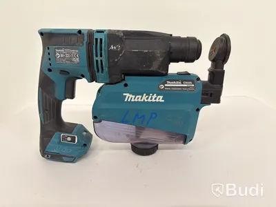 Batteridriven borrhammare Makita DHR182, 18V, Dammsamlare Makita DX05