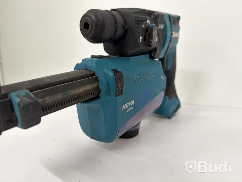 Batteridriven borrhammare Makita DHR182, 18V, Dammsamlare Makita DX05