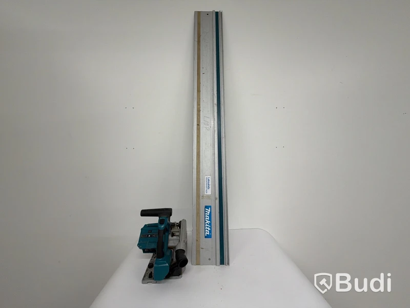Batteridriven sänksåg med styrskena Makita DSP600, 165 mm, blå
