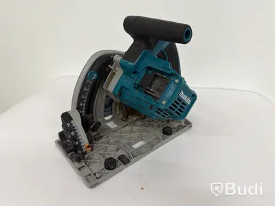Batteridriven sänksåg med styrskena Makita DSP600, 165 mm, blå