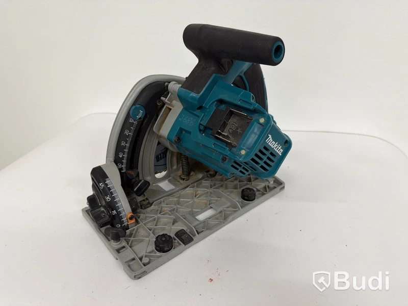 Batteridriven sänksåg med styrskena Makita DSP600, 165 mm, blå