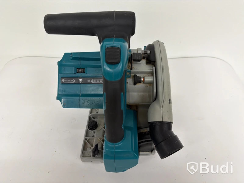 Batteridriven sänksåg med styrskena Makita DSP600, 165 mm, blå
