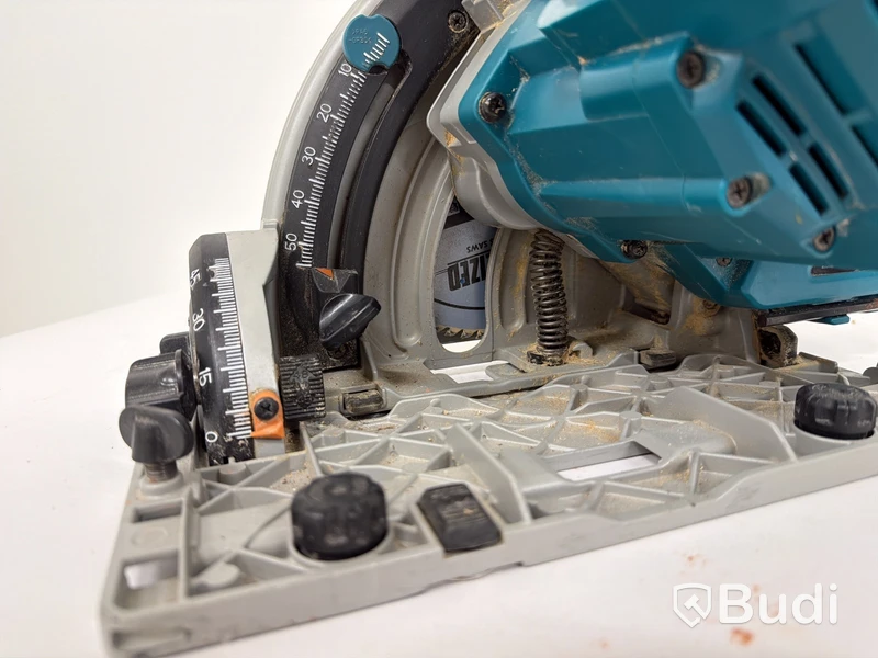 Batteridriven sänksåg med styrskena Makita DSP600, 165 mm, blå