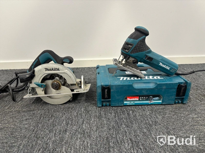 Cirkelsåg Makita HS6601 & Sticksåg Makita 4351FCT