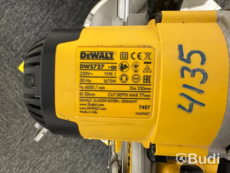 Kap & gersåg Dewalt DWS727 & sågbord DE7023