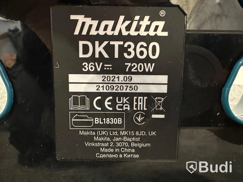 Vattenkokare från Makita DKT360, batteridriven