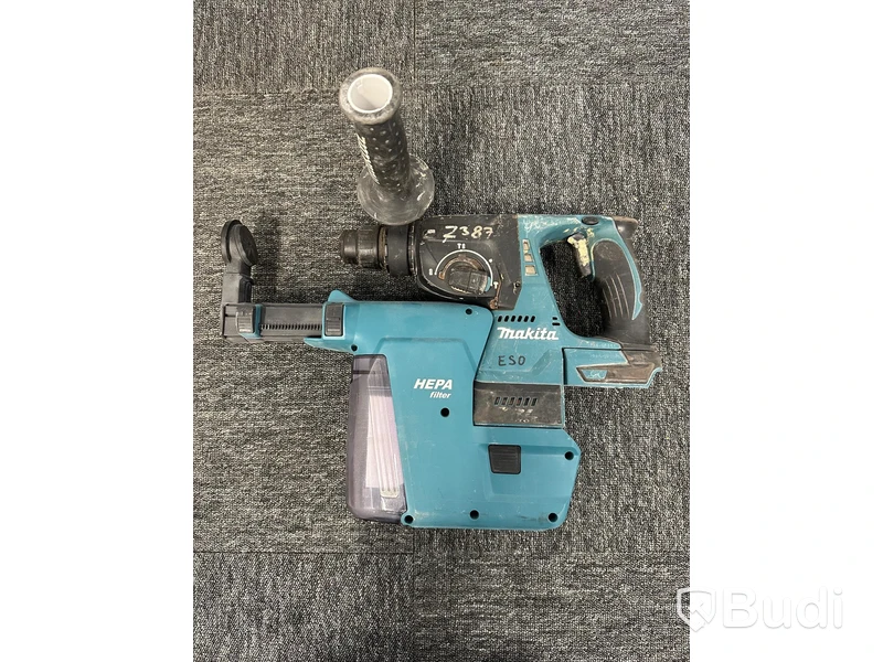 Kombihammare Makita DHR243, HEPA-dammutsugsfäste DX-02, ink batteri & laddare