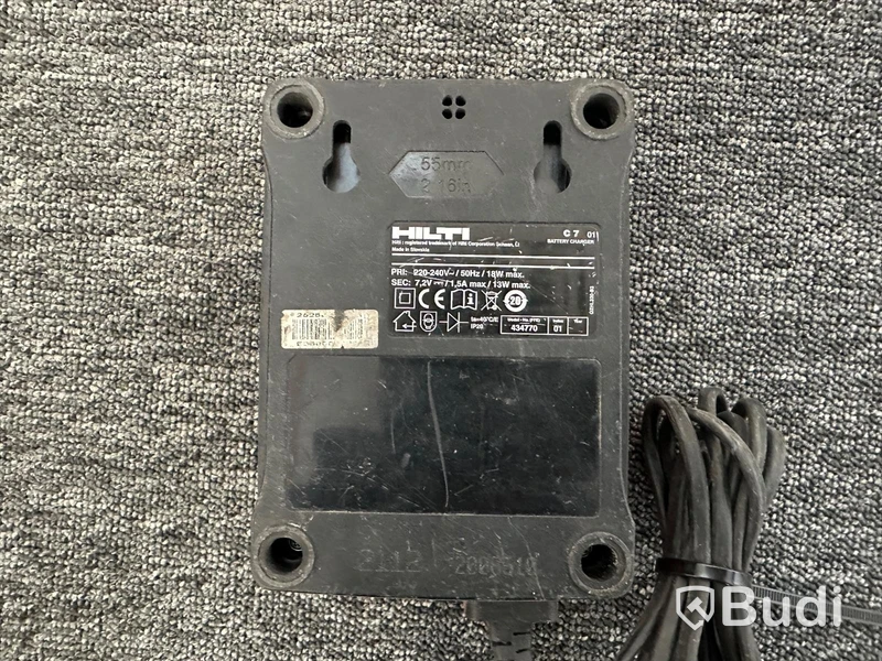7,2V batteri och laddare Hilti