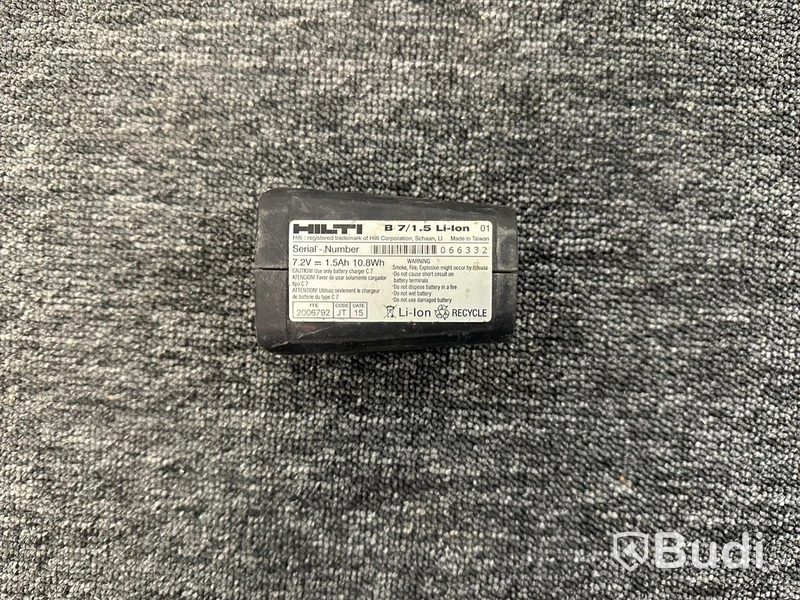 7,2V batteri och laddare Hilti