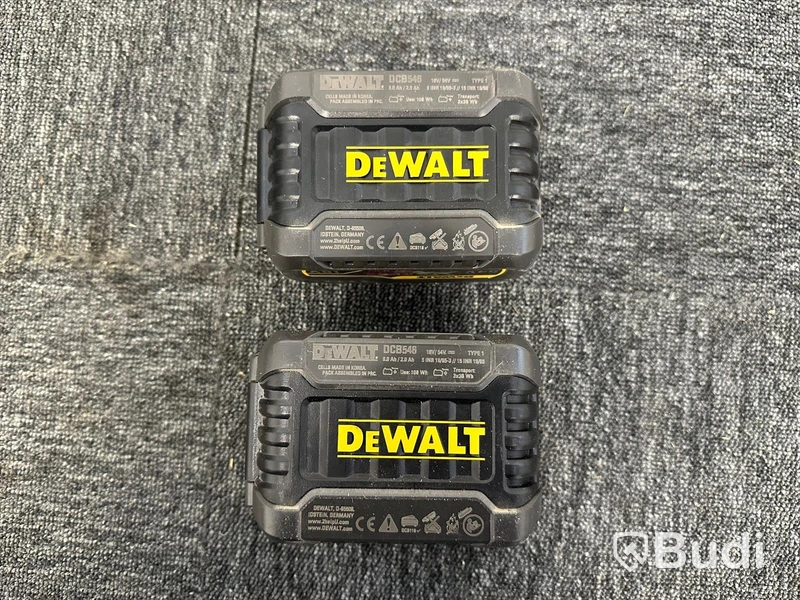 Snabbladdare DCB118 Dewalt och 2st 18/54V XR FLXVOLT batterier Dewalt