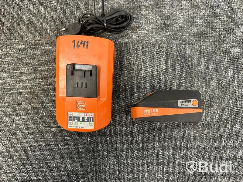 Laddare och 18V batteri Fein