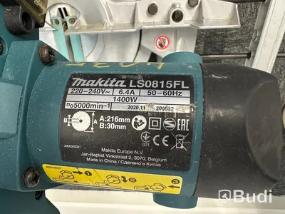 Kap- och gersåg Makita LS0815FL med monteringsbyglar Dewalt DE7023-XJ