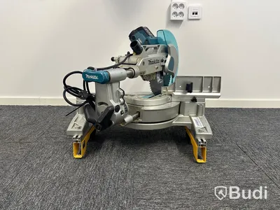 Kap- och gersåg Makita LS1016L, monteringsbyglar Dewalt DE7025-XJ och stativ Dewalt DE7023-XJ