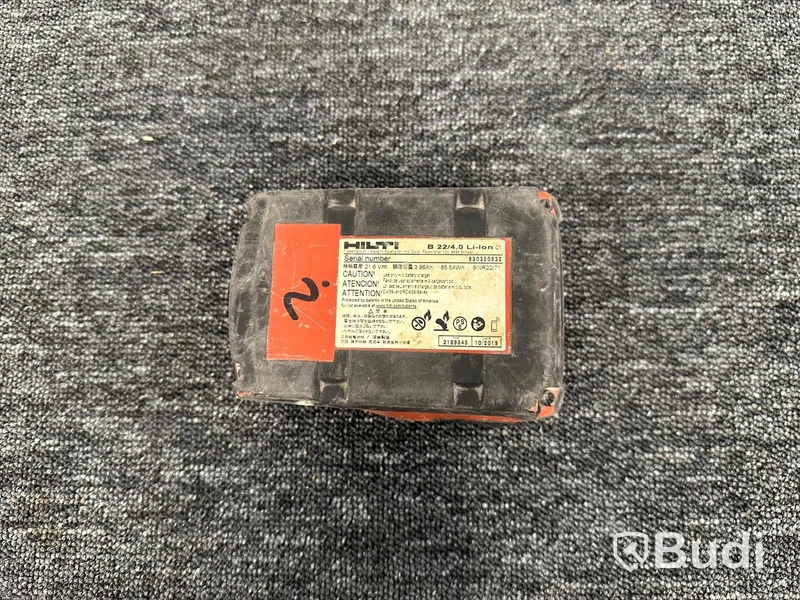 Batteriladdare Hilti C 4/36-350 och 3st 21,6V batterier Hilti B22