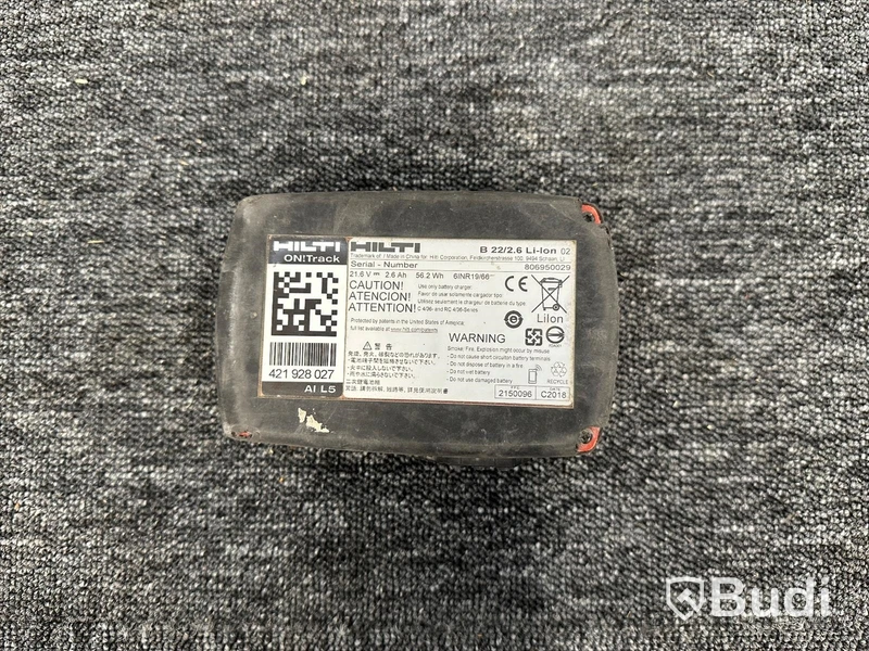 Batteriladdare Hilti C 4/36-350 och 3st 21,6V batterier Hilti B22