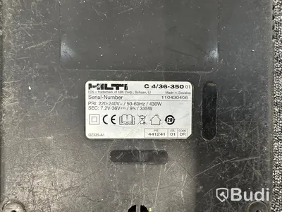 Batteriladdare Hilti C 4/36-350 och 3st 21,6V batterier Hilti B22