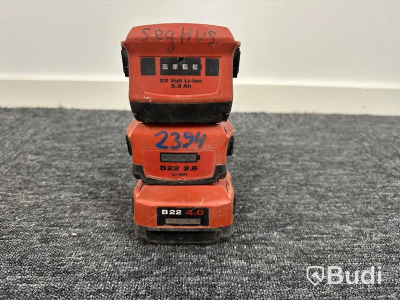 Batteriladdare Hilti C 4/36-350 och 3st 21,6V batterier Hilti B22