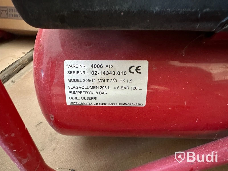 Kompressor Motek modell 205/12