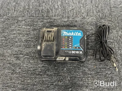 Batteriladdare Makita DC10SA och 2st 10,8V litiumjonbatterier Makita BL1020B