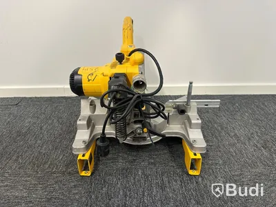 Kap-/gersåg Dewalt DWS777-QS med monteringsbyglar Dewalt DE7023-XJ