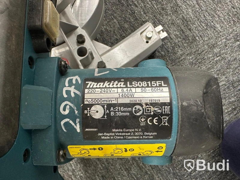 Kap- och gersåg Makita LS0815FL med monteringsbyglar