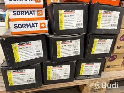 Stor blandpall – skruv, spik & infästning – Paslode, Aerfast, Sormat m.m.