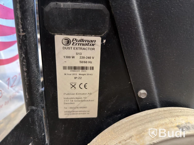 Industridammsugare Pullman Ermator S13 – 1300W – 2013