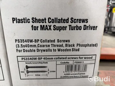 Bandskruv MAX Super Turbo Driver – Stort parti – Flera dimensioner (28–41mm)