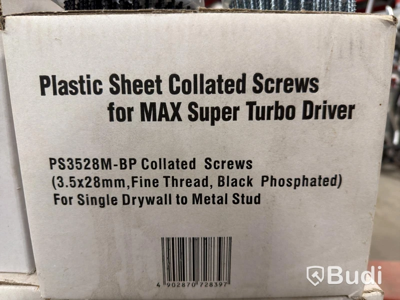 Bandskruv MAX Super Turbo Driver – Stort parti – Flera dimensioner (28–41mm)