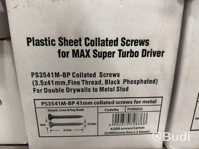 Bandskruv MAX Super Turbo Driver – Stort parti – Flera dimensioner (28–41mm)