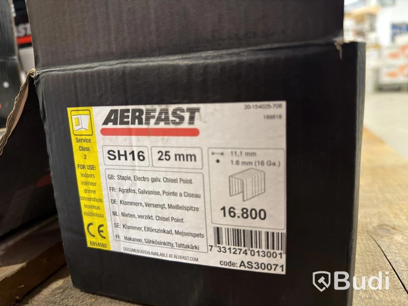 Blandpall spik, skruv & klammer – Senco, Aerfast, Würth, Dewalt m.fl